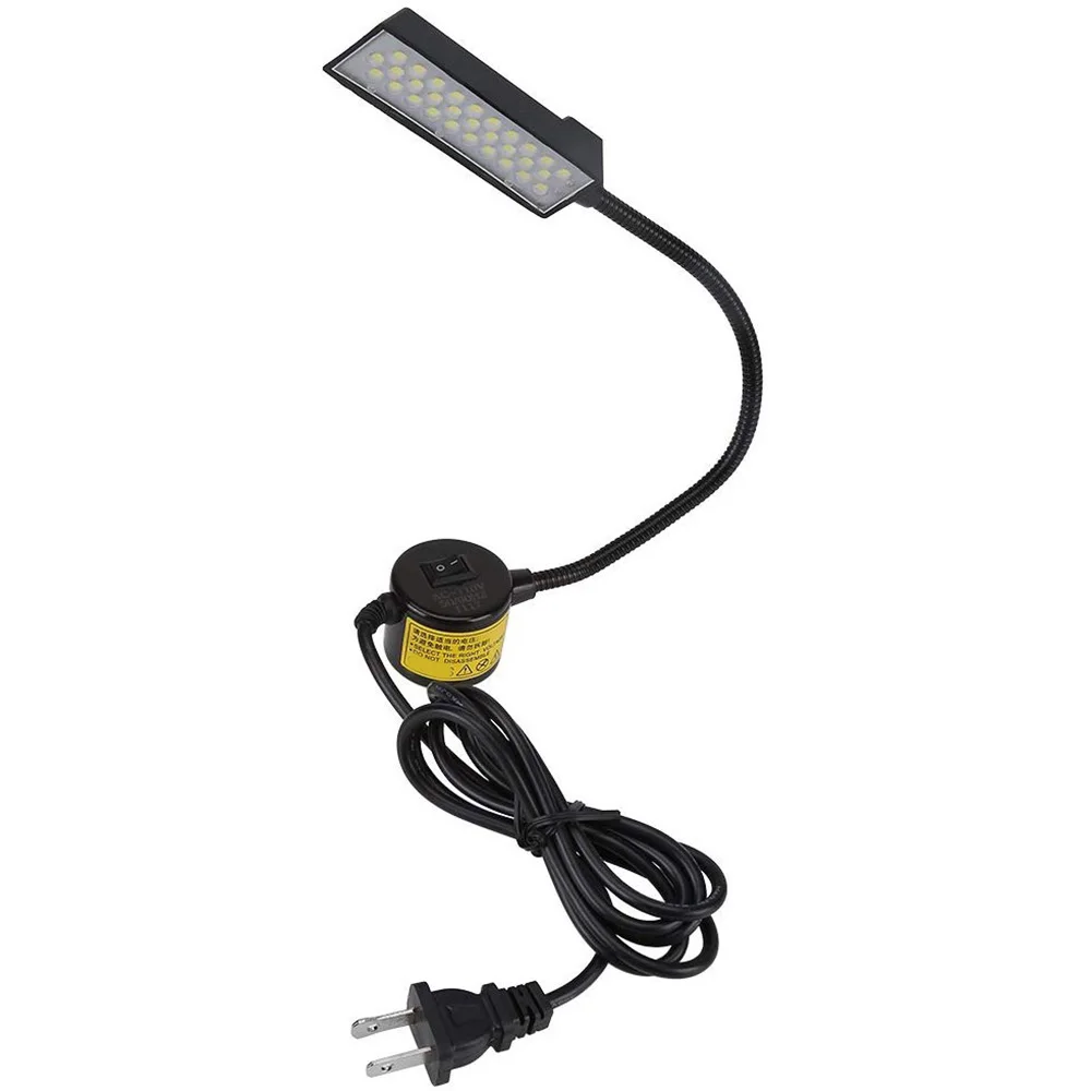 ABZV-30 LED Machine à coudre lumière couture éclairage pour établi tour perceuse presse Flexible col de cygne bras lampe de travail prise américaine