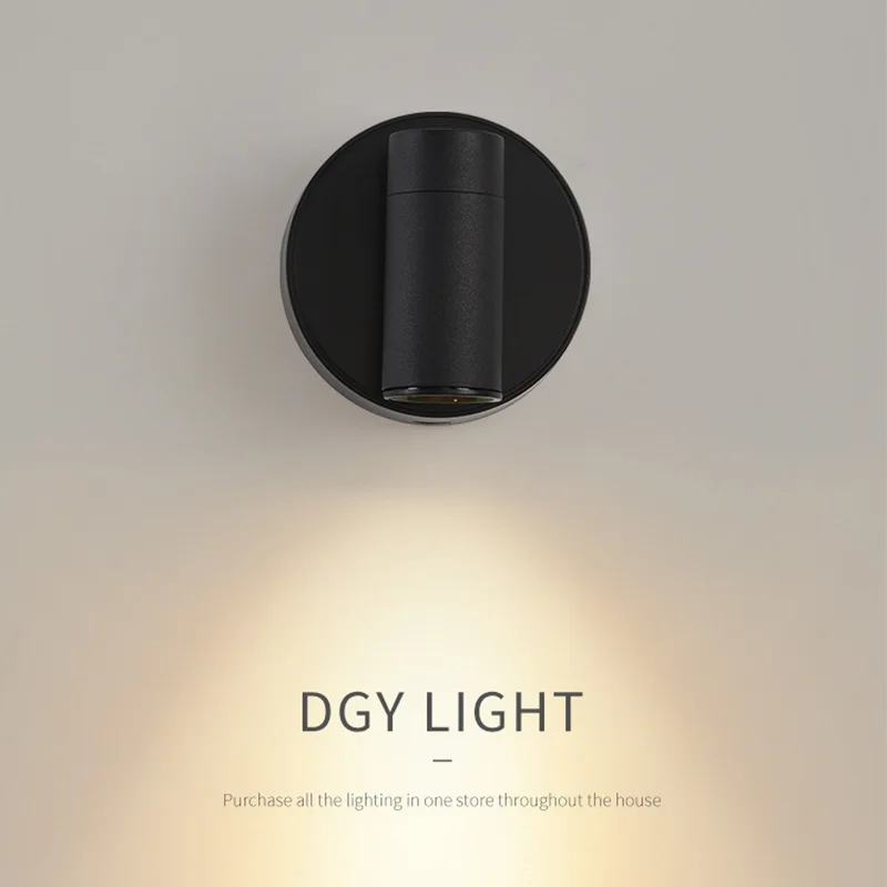 LED Charging Wall Lamp Wireless Non-punching Magnetic Spotlight Eye Protection Bedroom Bedside Lamp Night Light