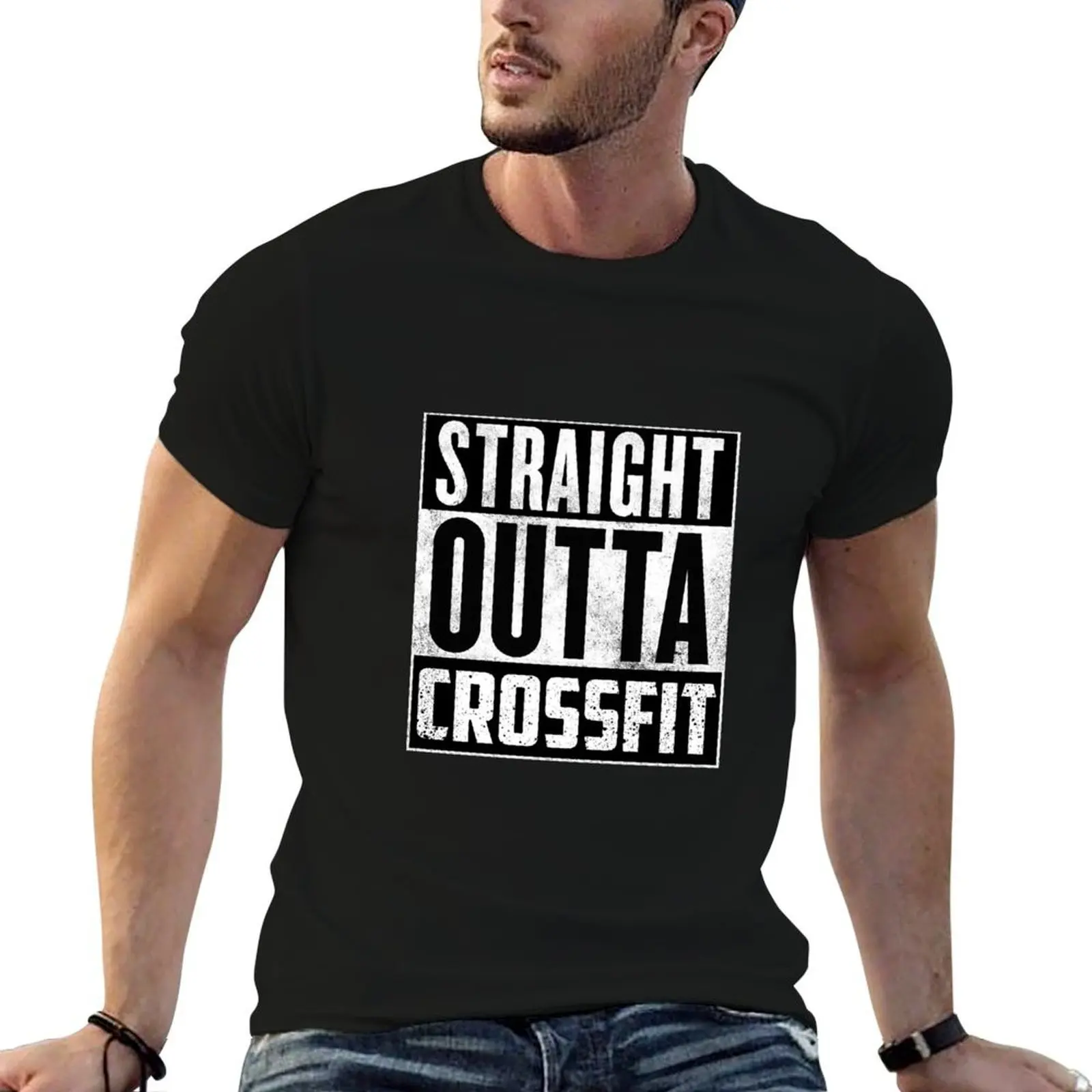 

Straight Outta Crossfit T-Shirt graphic t shirts for man man t shirt luxury printed t shirts for man T-shirt
