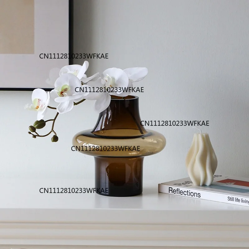Decorative Vase Nordic Style Home Interior Vases Minimalist Glass Flower Bottle  Living Room Vases for Centerflowers of Tables