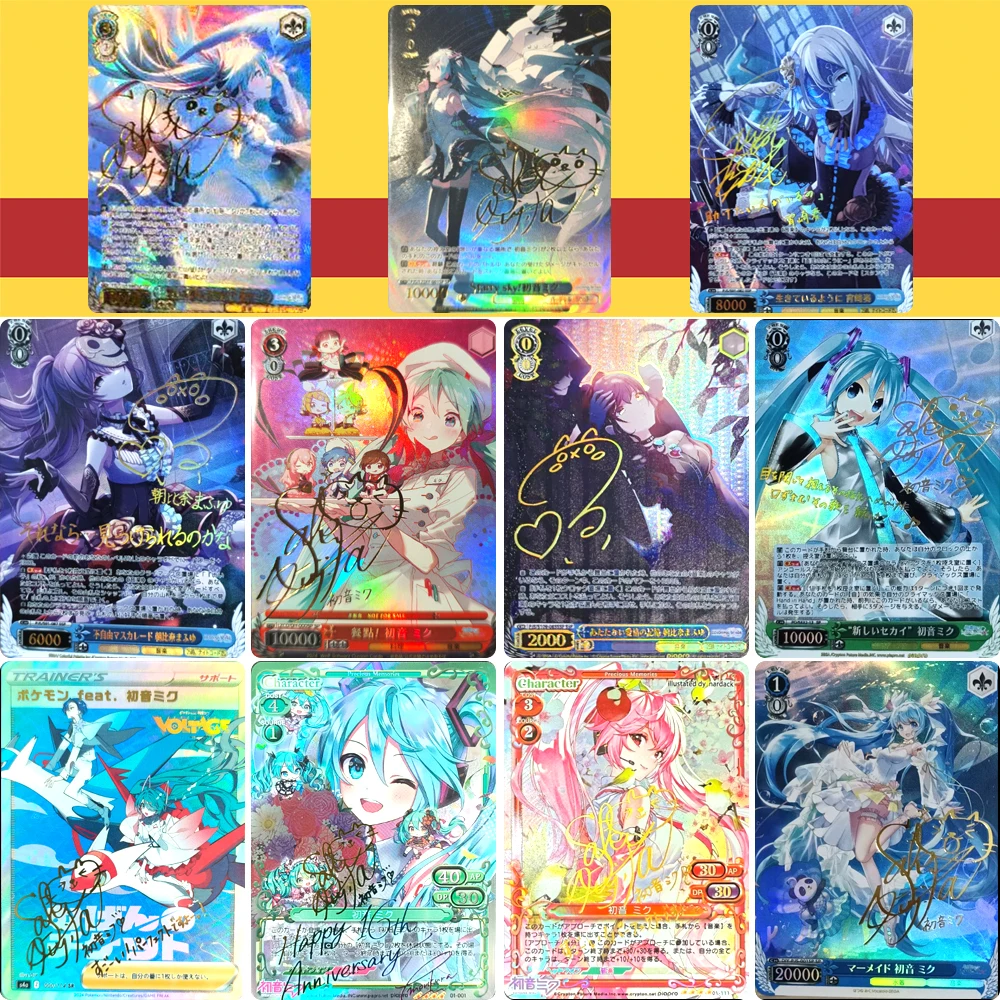 

Anime card Hatsune Miku Megurine Luka VOCALOID KAITO DIY Homemade Collection card Christmas birthday gift Game toys