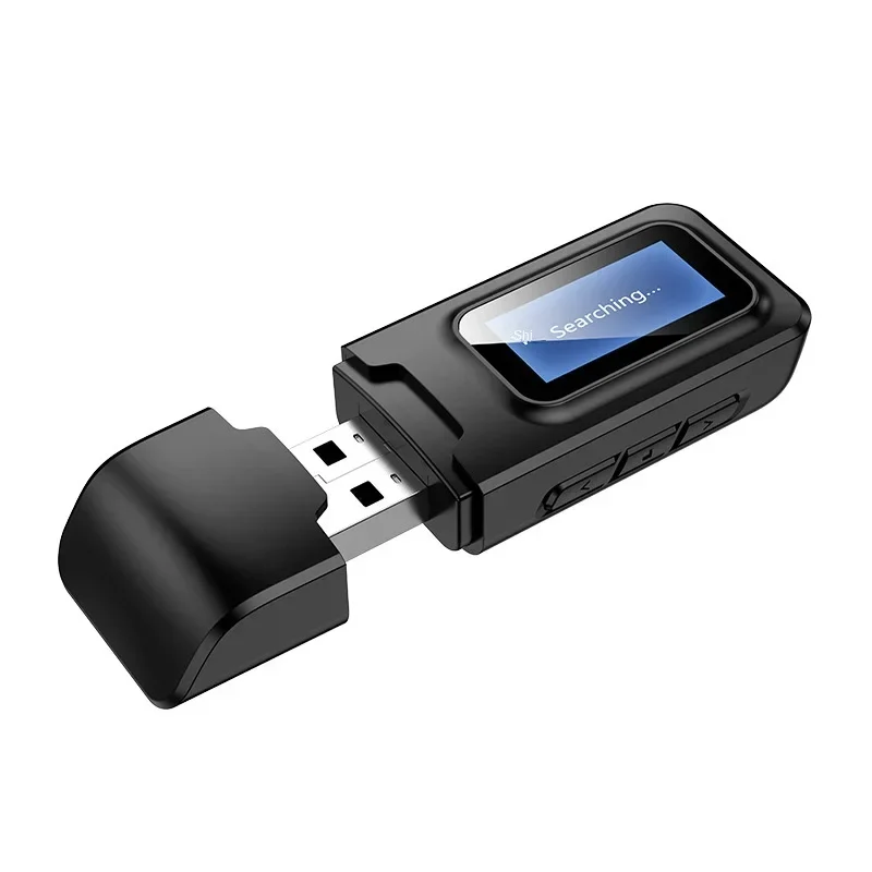 

Bluetooth Transmitter with Screen Display - Bluetooth Adapter for Speakers, TVs, and Electronics
