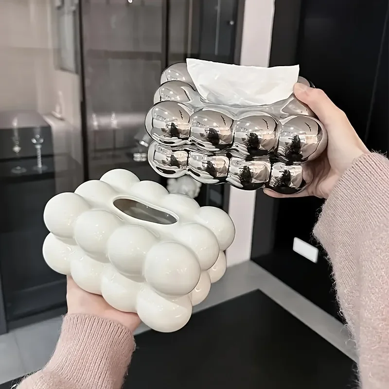 

Tissue box, living room, high-end light luxury, cute healing wind pumping carton, household high-end coffee table ornament