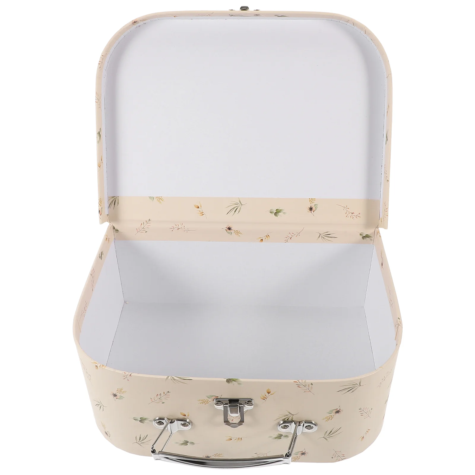 Portable Storage Box Suitcase for Wedding Paper Party Cardboard Supplies Gift Luggage