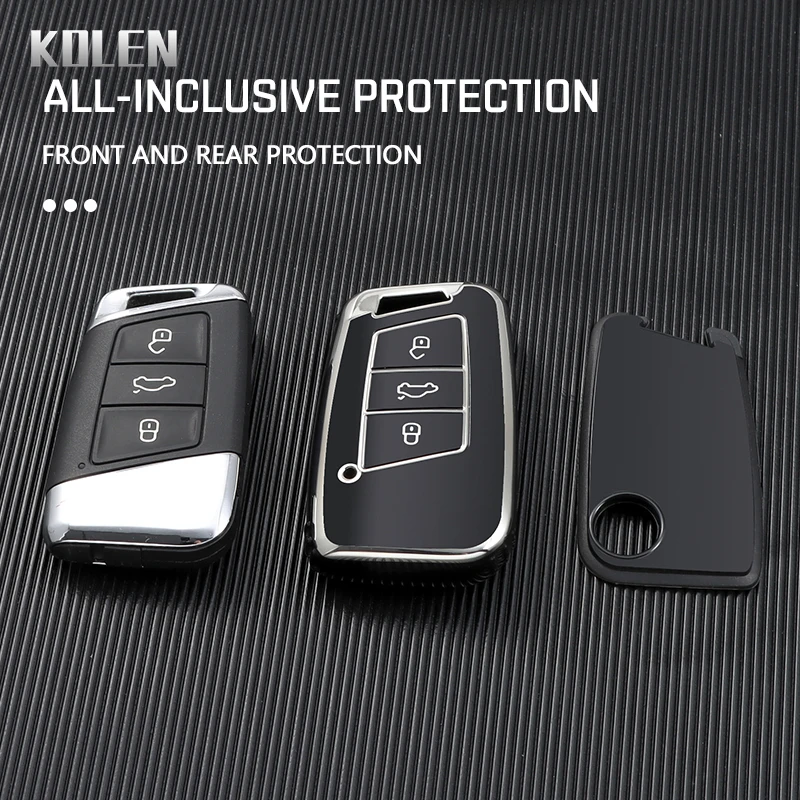 Fashion TPU Car Remote Key Case Cover Shell Fob For VW Volkseagen Passat B8 Magotan Atlas Jetta For Skoda Superb A7 Kodiaq Seat