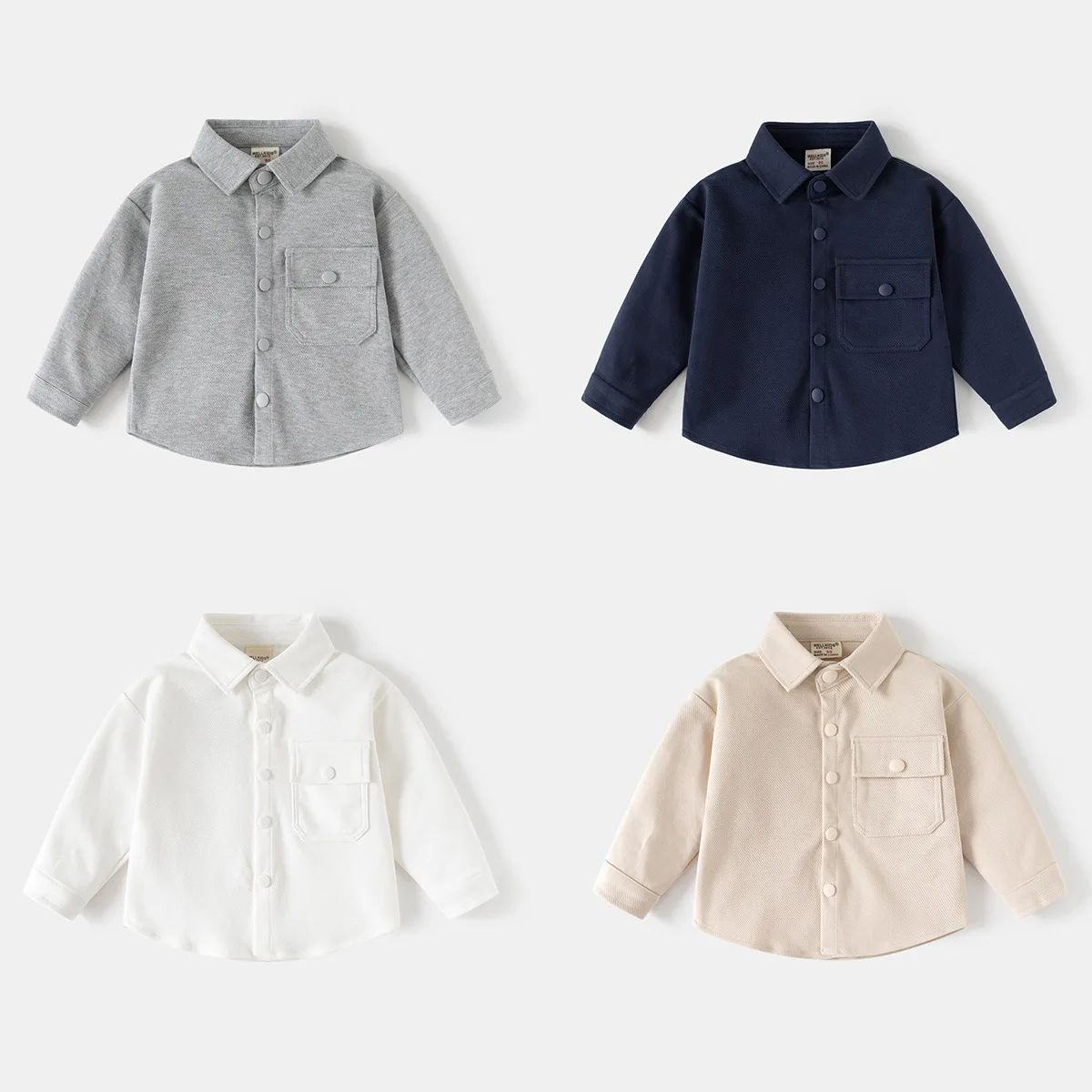 Elegant Boys Shirts Toddler Kids Tops Long Sleeve Spring Fall Children's Clothes Good Quality