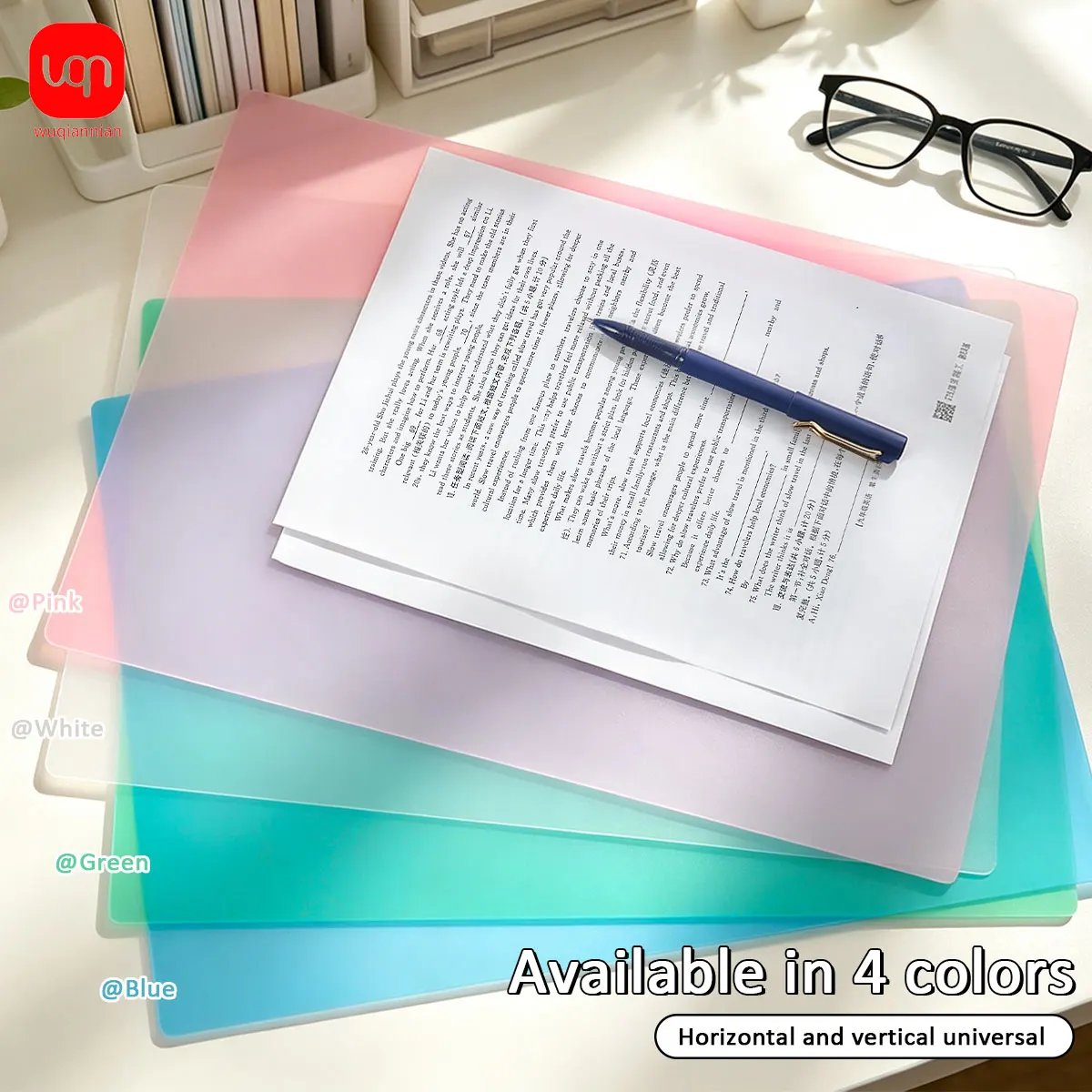 297×420mm A3 EVA Exam Writing Soft Pad Macaron Color Transparent Desk Mat Student Homework Drawing Writing Board
