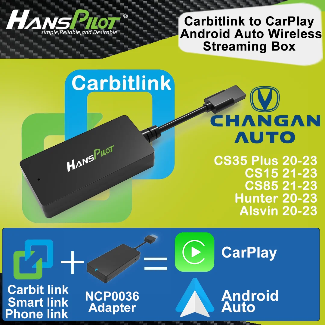 Adaptateur de connexion facile, NCP0036 Changan CS35 plus, Hunter, Alsvin Carbitexhaus, convertisseur vers CarPlay et Android Auto