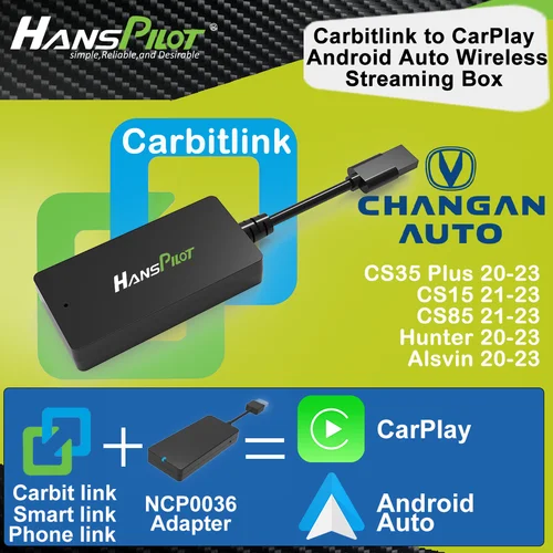 Imagen 2 del producto NCP0036 NCP0039 Changan CS35 plus, Hunter, Alsvin carbitlink adaptador de conexión fácil convertirse en CarPlay y Android Auto