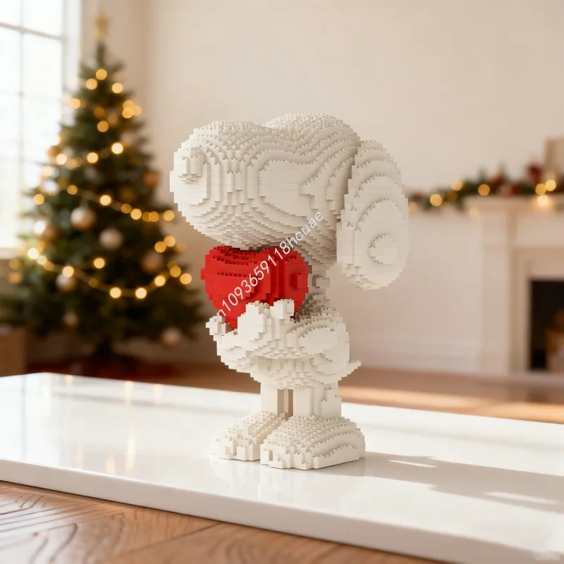 

5790pcs MOC Love dog Sculpturesed Model Building blocks Christmas gift Architecture toys creative idea Education Brick Birthday