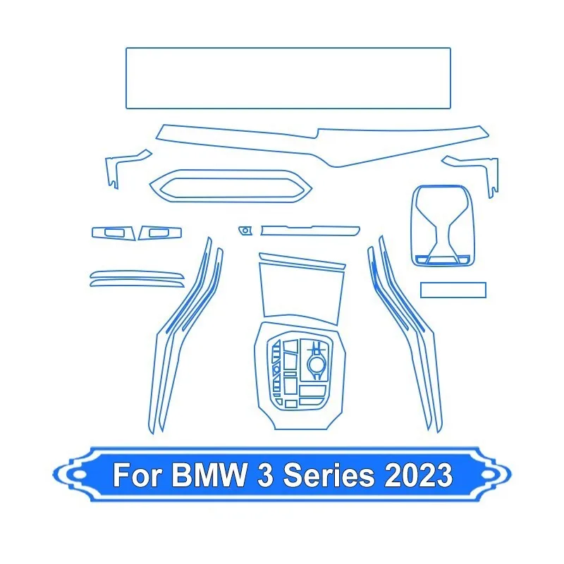 

Центральный экран управления автомобиля из ТПУ, устойчивая к царапинам прозрачная защитная пленка, внутренняя наклейка для BMW 3 серии 2023, аксессуары