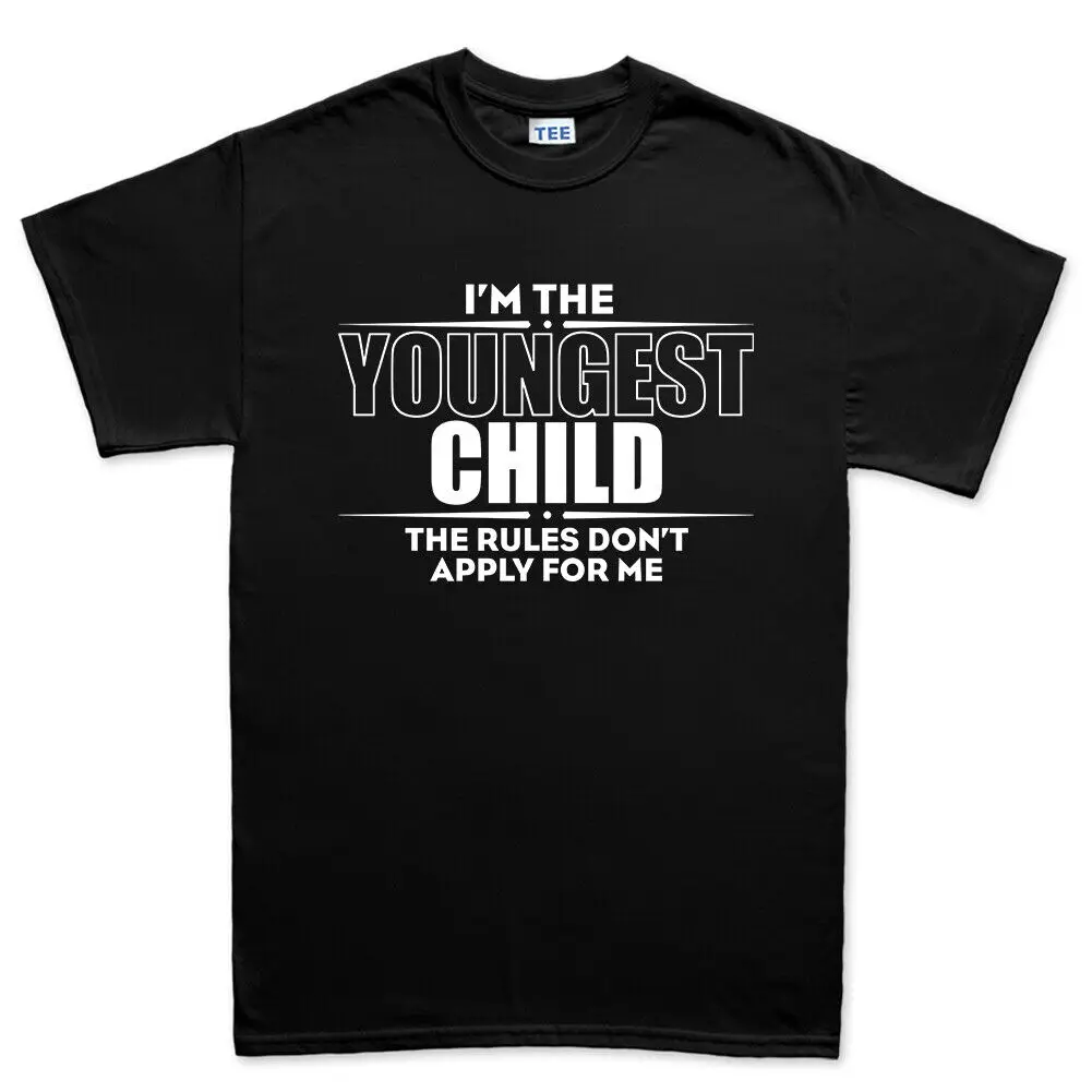 

Youngest Child Rules Don't Apply Kids Brother Sister Sibling Funny Mens T shirt