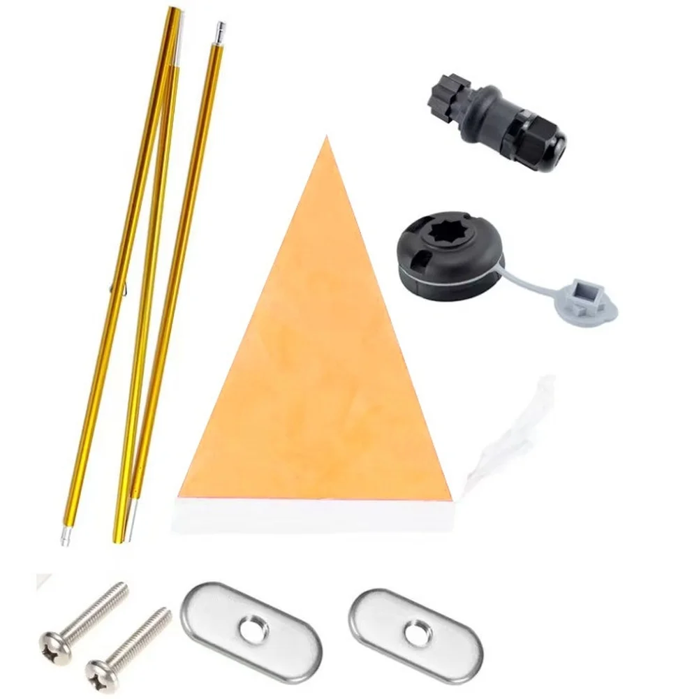 47 inch Lightweight Aluminum Flag Pole Collapsible with Multi Function Base for Outdoor Activity Flag Mounting