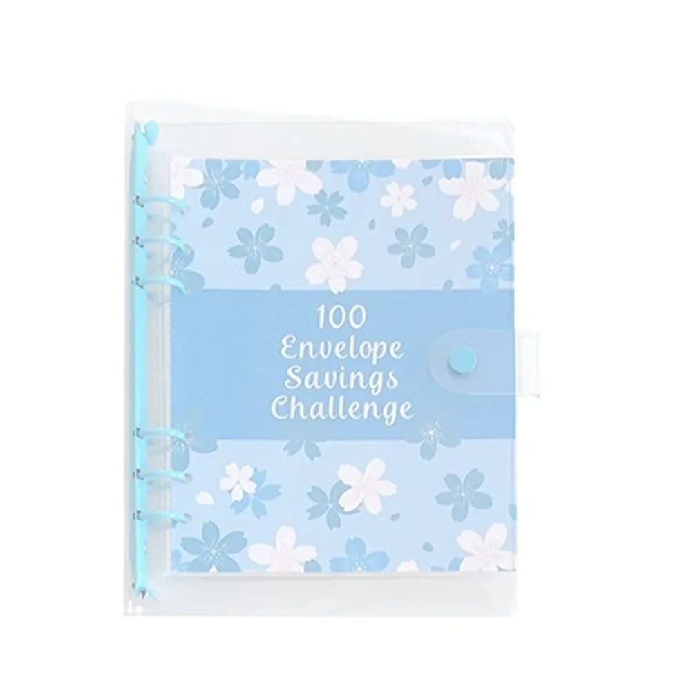 Financial Management 100 Envelope Savings Challenge 100 Envelope Loose-Leaf Binder Saving Money Binder PVC Habit Cultivation