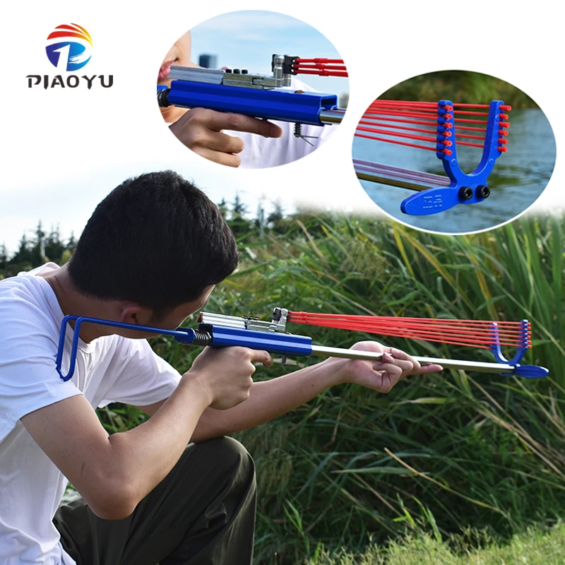 

Piaoyu Slingshot Adults Hunting Shooting Slingshot Catapult Powerful Stainless Steel Sling Shot Outdoor Double Safety Device