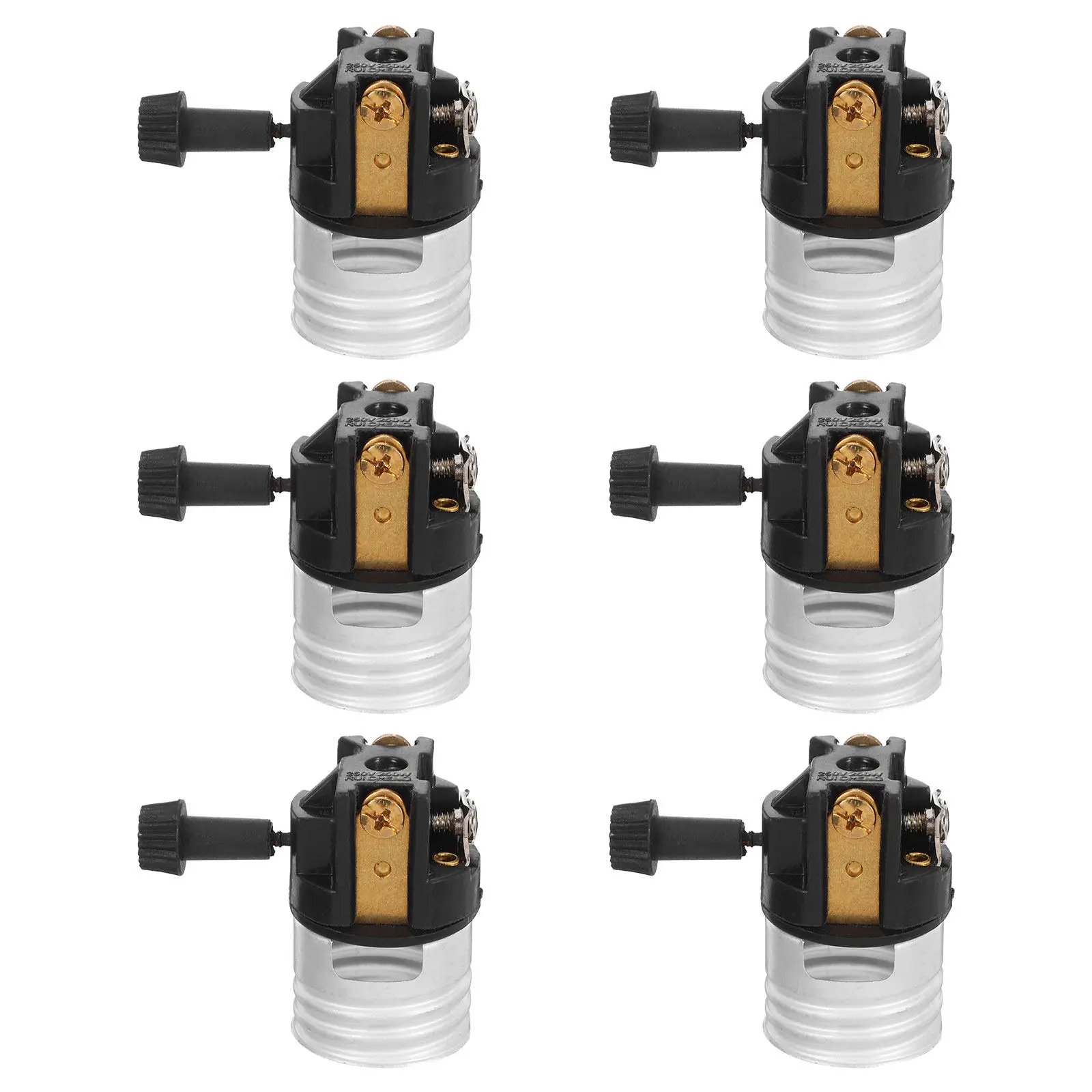 

Набор из 6 алюминиевых патронов E26 для ламп, четырехступенчатые, водонепроницаемые, для потолочных, напольных и настольных светильников