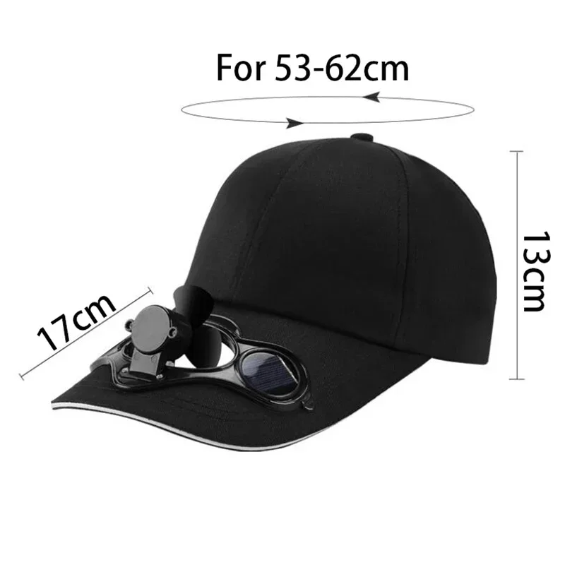 Sunscreen Solar Powered Fan Hat Summer Outdoor Sport Hats Sun Protection Cap With Solar Cool Fan Bicycling Climbing Baseball Cap