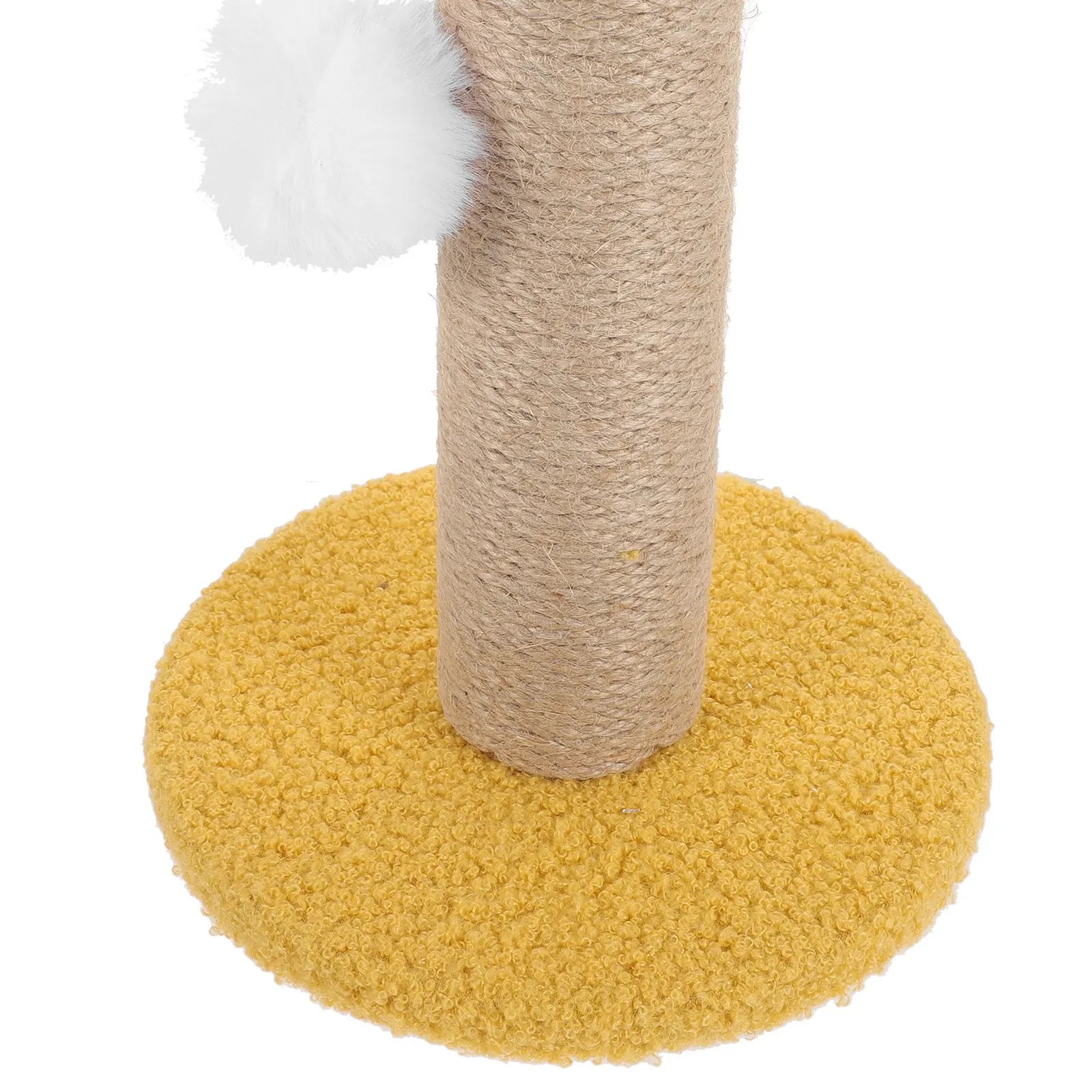 Thick Wear-Resistant Cat Scratcher Column with Hanging Ball for Kittens – Easy to Clean Scratching Post
