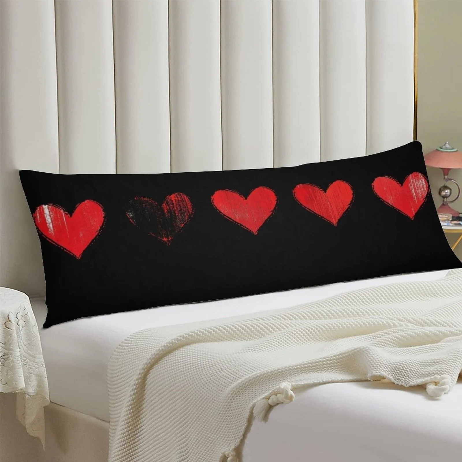 Extra-Long Pillowcase - Oversized Mattress Cover with Zipper Closure, Soft Modern Bedding, Suitable for Queen/King Beds, Sofas,
