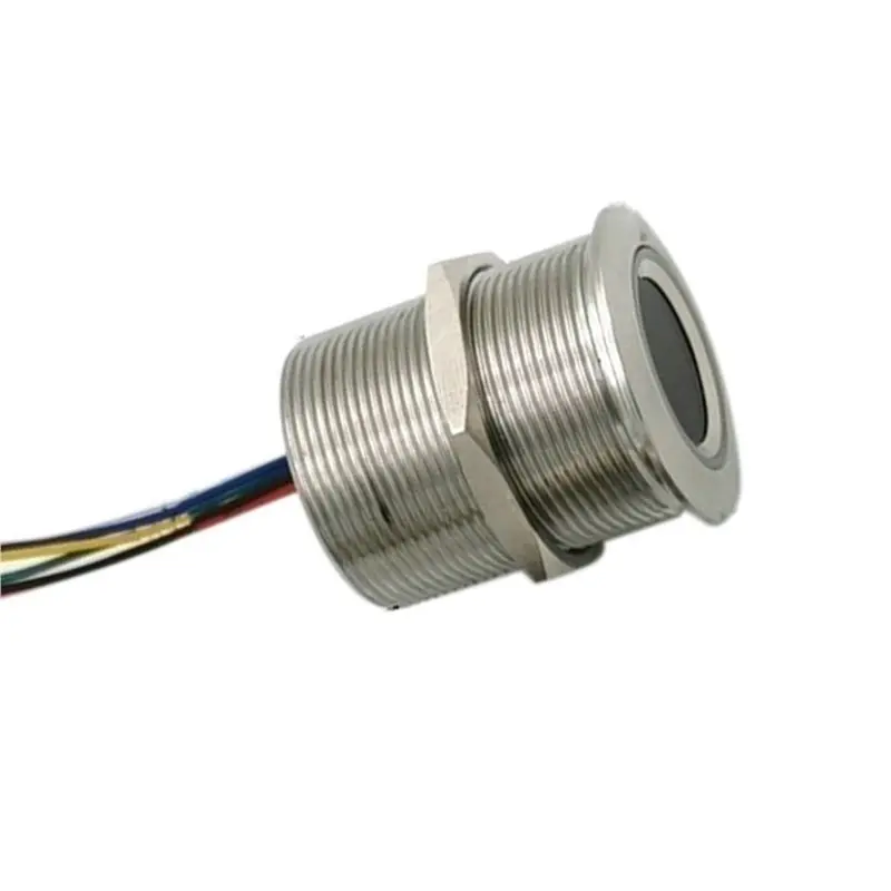 【RECOMENDAR】2X R503 Circular Round RGB Ring Indicator LED Control DC3.3V MX1.0-6Pin Capacitive Fingerprint Module Sensor, 32Mm
