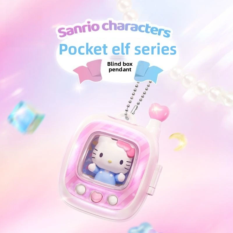 Série Pocket Elf de Sanrio : figurines originales, mignonnes et intéressantes, personnages de haute qualité, boîte surprise, décoration suspendue, cadeau.