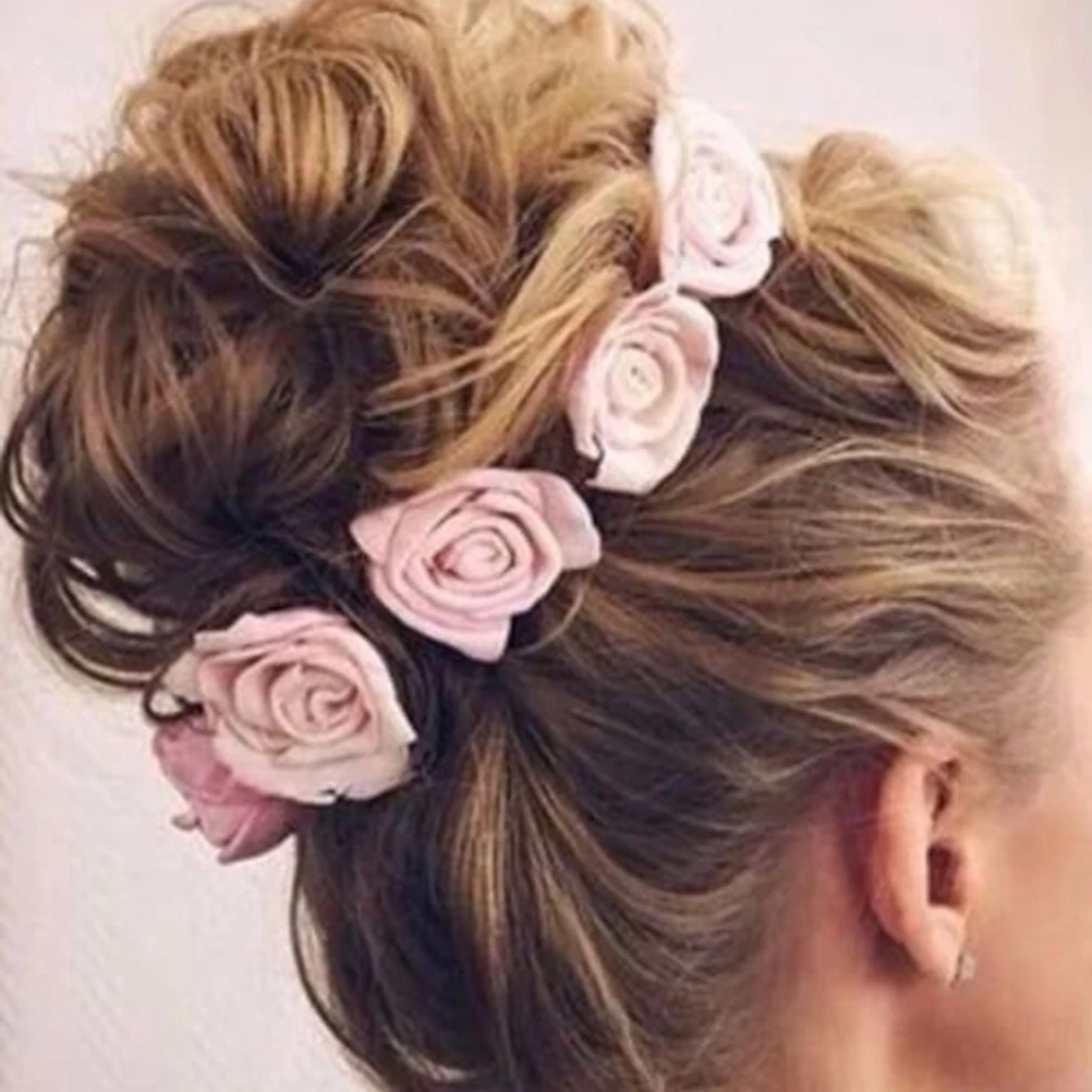 

Flower Headb Baby Girl Headb s 38cm Cloth Kids Baby Girl Floral Hair B Wreath Headwear Accessory Prom Birthday Wedding Party