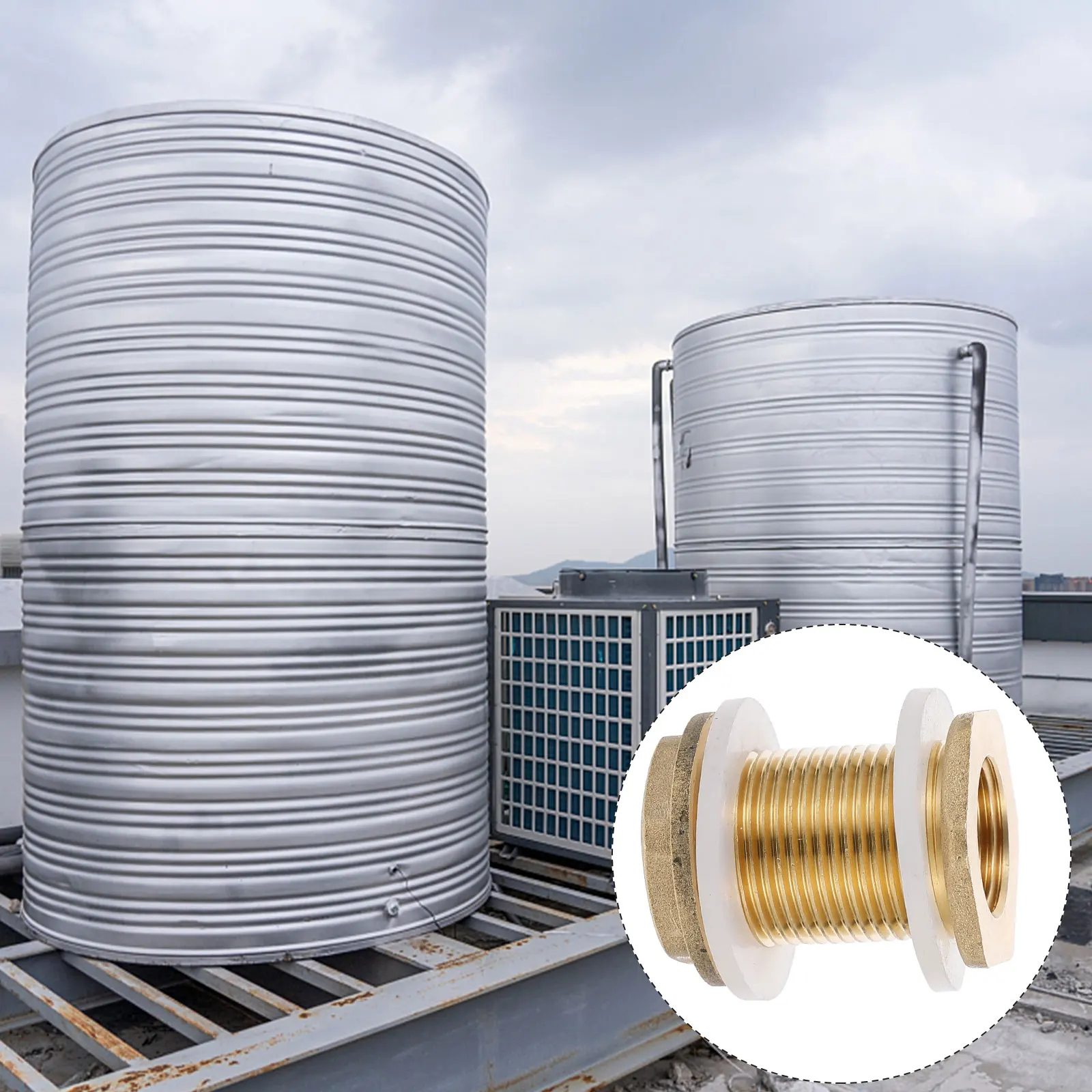 

Tank Connector Pipe Fittings Hose Adapters Durable Corrosion Resistant Fit Pipelines Tubes Hoses Garden Use