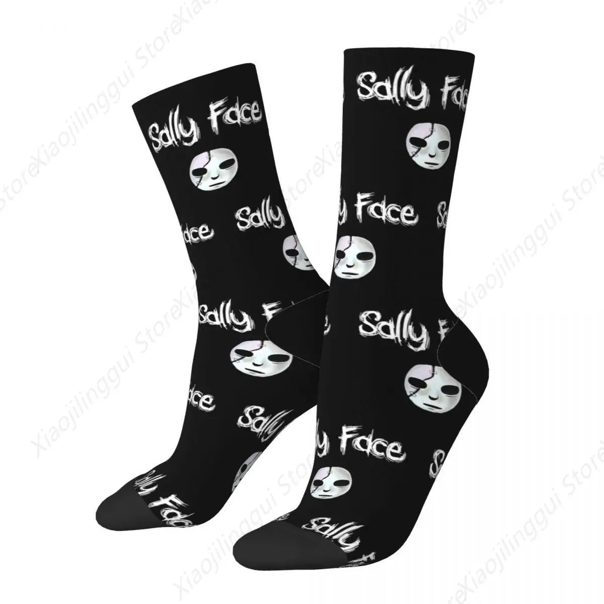 Cozy Women Men Socks Game Sally Face Gift For Fans Accessories Comfortable gamer Sport Dress Socks Spring Autumn Winter