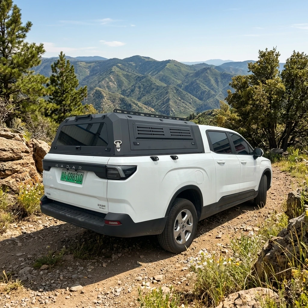 Damei Factory Direct Sales High Quality Pickup Hard Topper Aluminum Alloy Canopy Split Truck Cover Canopy For  Silverad