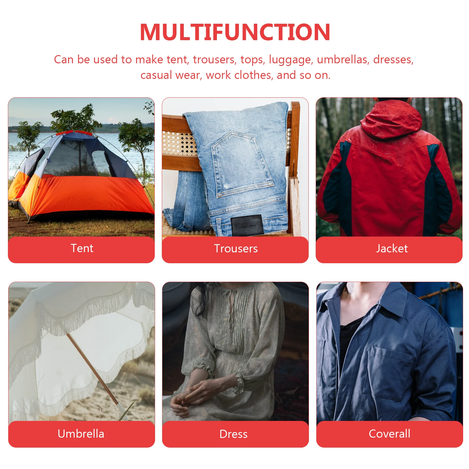 

1Pcs Nylon Fabric Sewing Fabric Quilting Cloth Suitable for Clothes Hats DIY Patchwork Craft Clothing Accessories for Jackets