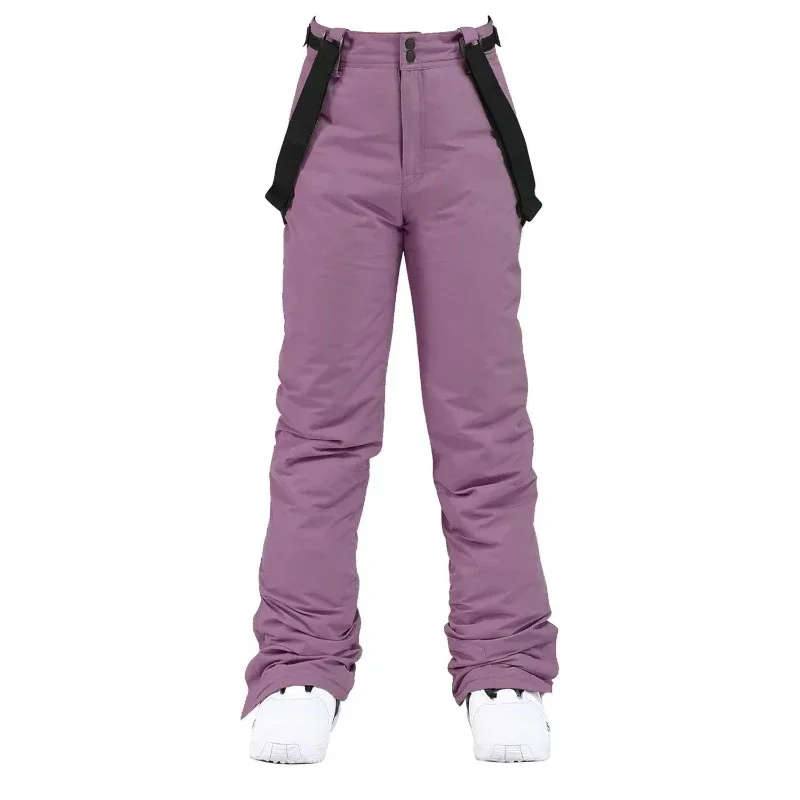 Pantalones de esquí para hombre y mujer, peto impermeable para Snowboard, ropa cálida para invierno, 2025