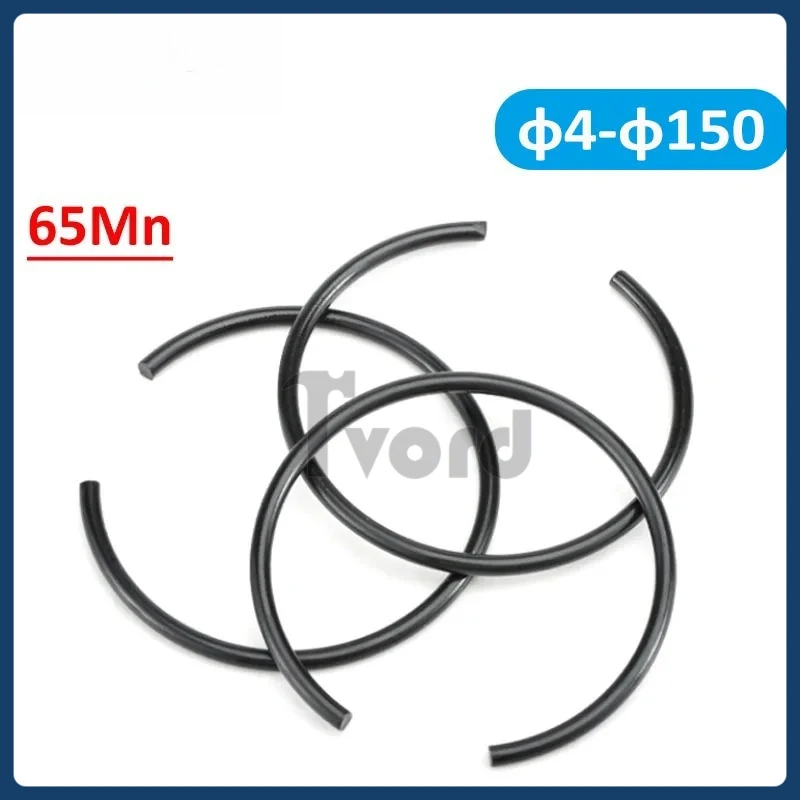 

φ4-150mm Round Wire Snap Rings For Hole/Shaft Wire Retaining Stop Ring DIN7993 70 Manganese Steel Snap Ring Circlip