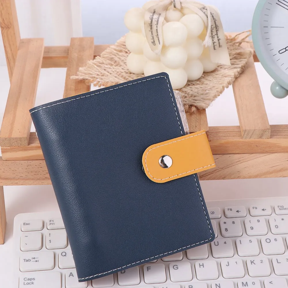 Creative Mini Loose Leaf Notebook Blank Page M5 PU Portable Notebook Planner Schedule DIY Binder Notebook Diary