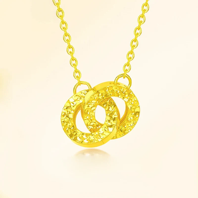 

Кольцо с текстурой льда золотого цвета, переплетенное ожерелье, легкая роскошная супер сверкающая высококачественная цепочка на ключицу для женщин