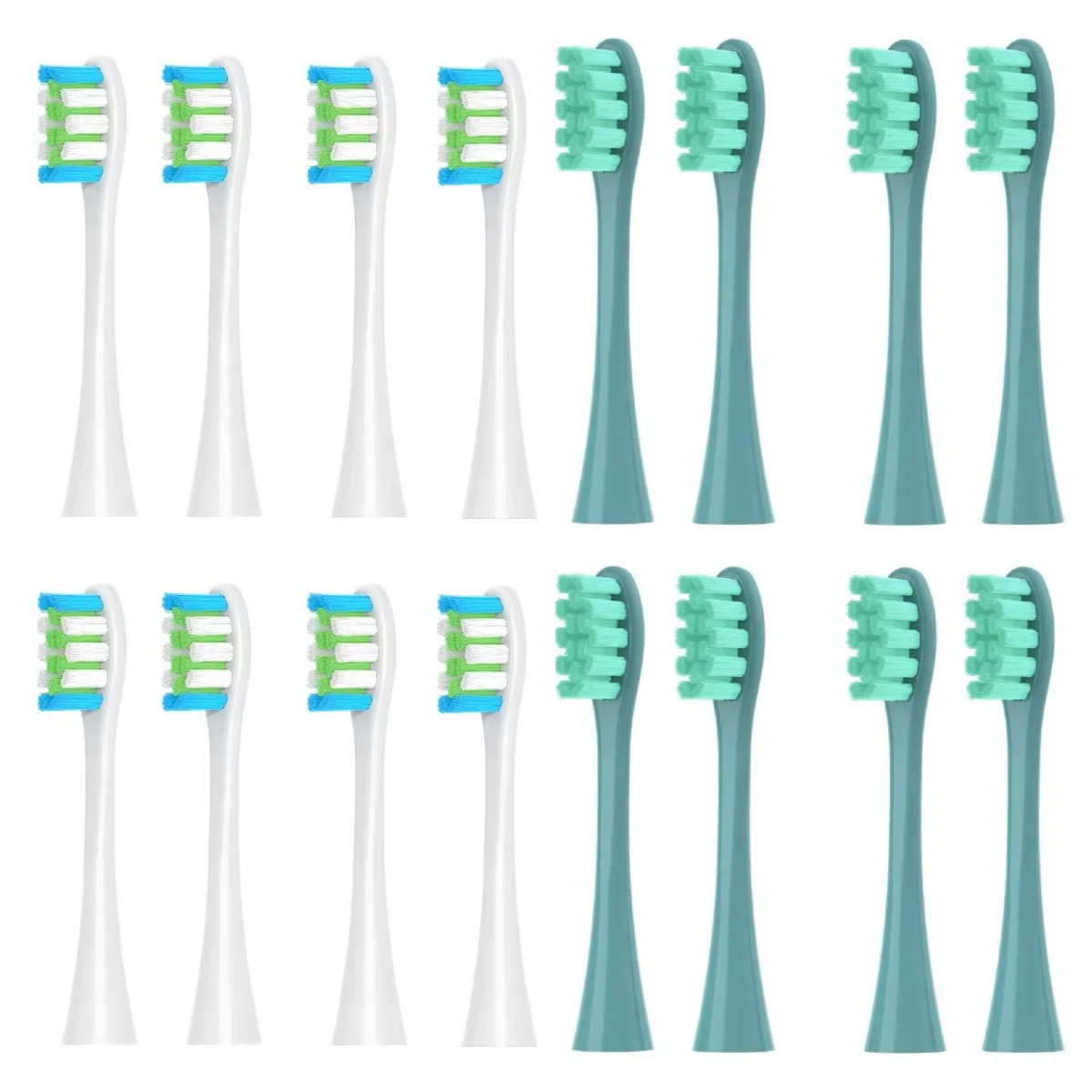 16Pcs/Pack Electric Toothbrush Replacement Heads for Oclean All Models X Pro Elite, X, X Pro, Flow, F1, Air 2. With Hygienic Cap