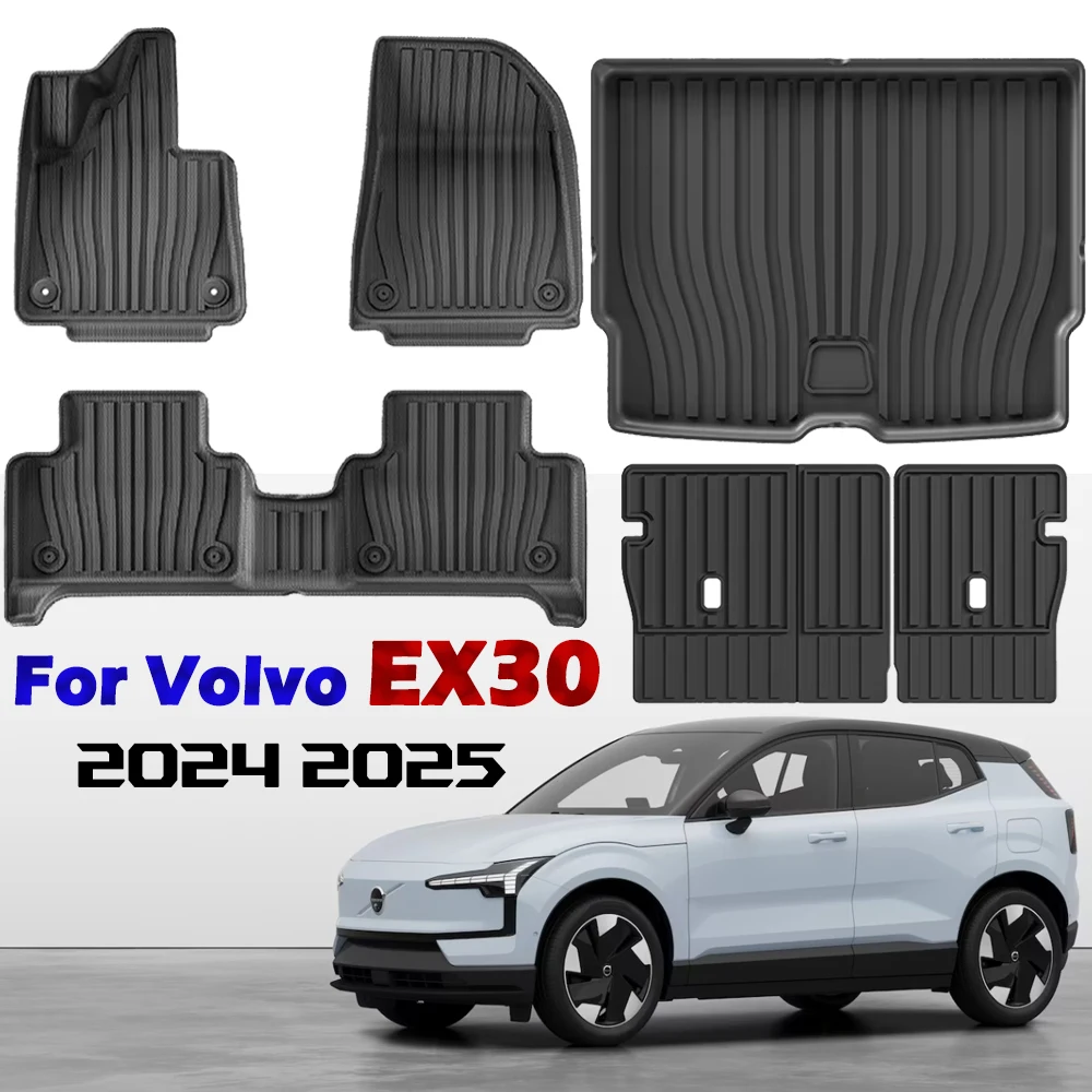 

TPE Floor Mats For Volvo EX30 2024,All-Weather Waterproof Automotive Mat Interior Full Set Accessories