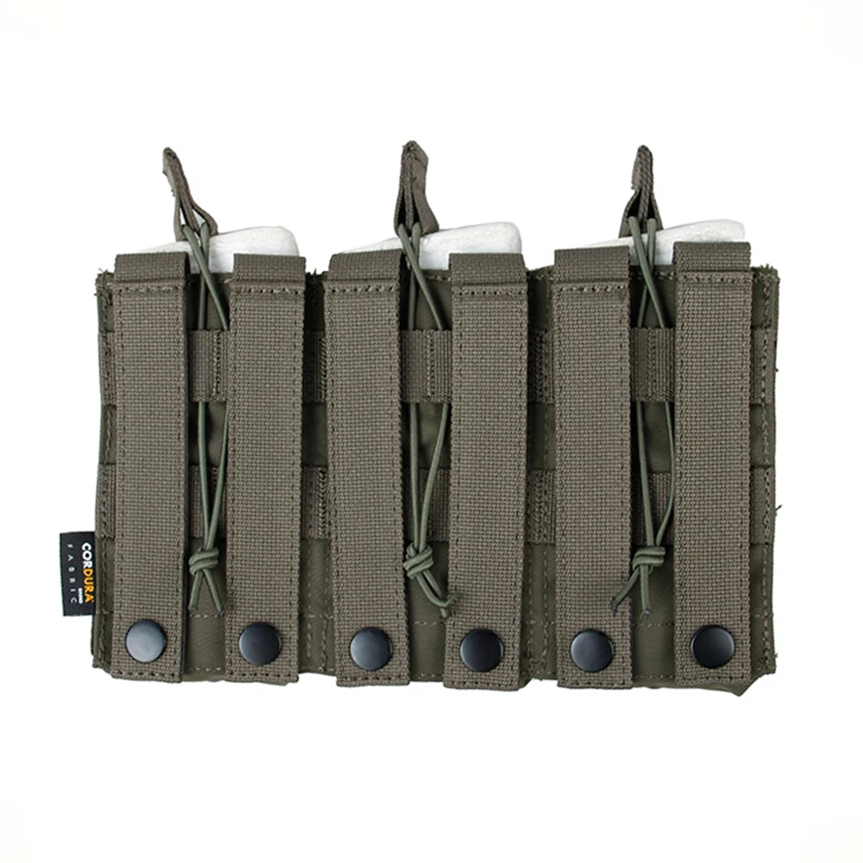 TMC Tactical bag Triple Molle 556 Magazine Pouch Tactical MOLLE Vest Trigeminy Storage Bag easy to use