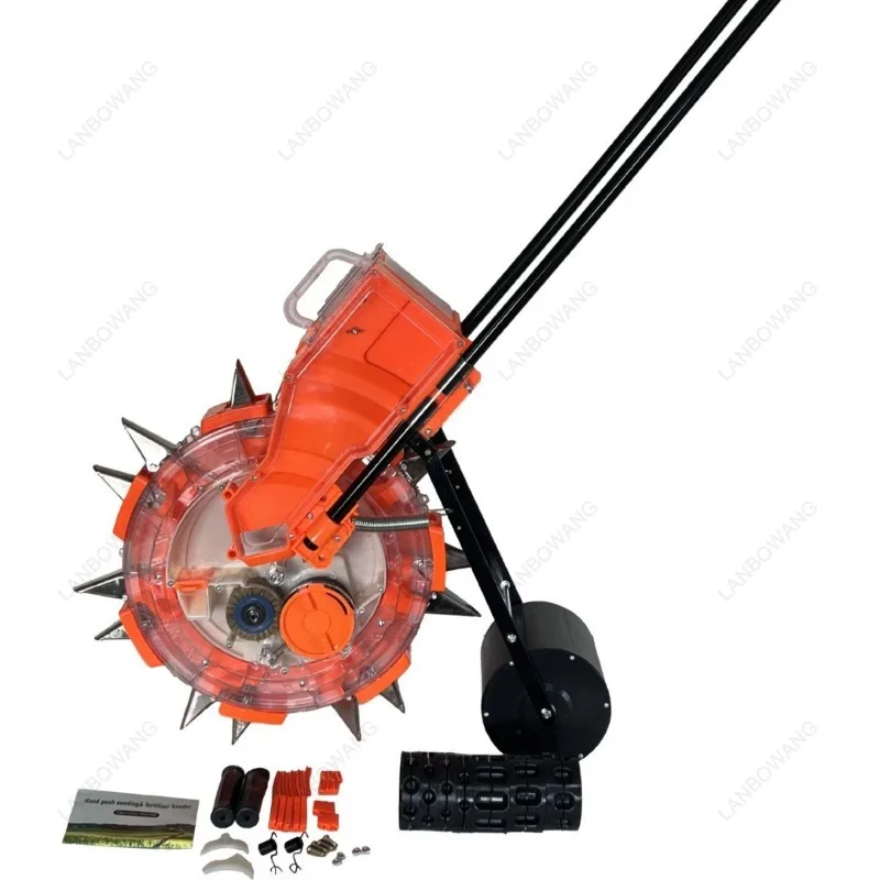 Sowing Machine, Hand Push Agricultural Sowing and Fertilization Machine, Corn, Peanut, Soybean, Reversible Sowing Machine