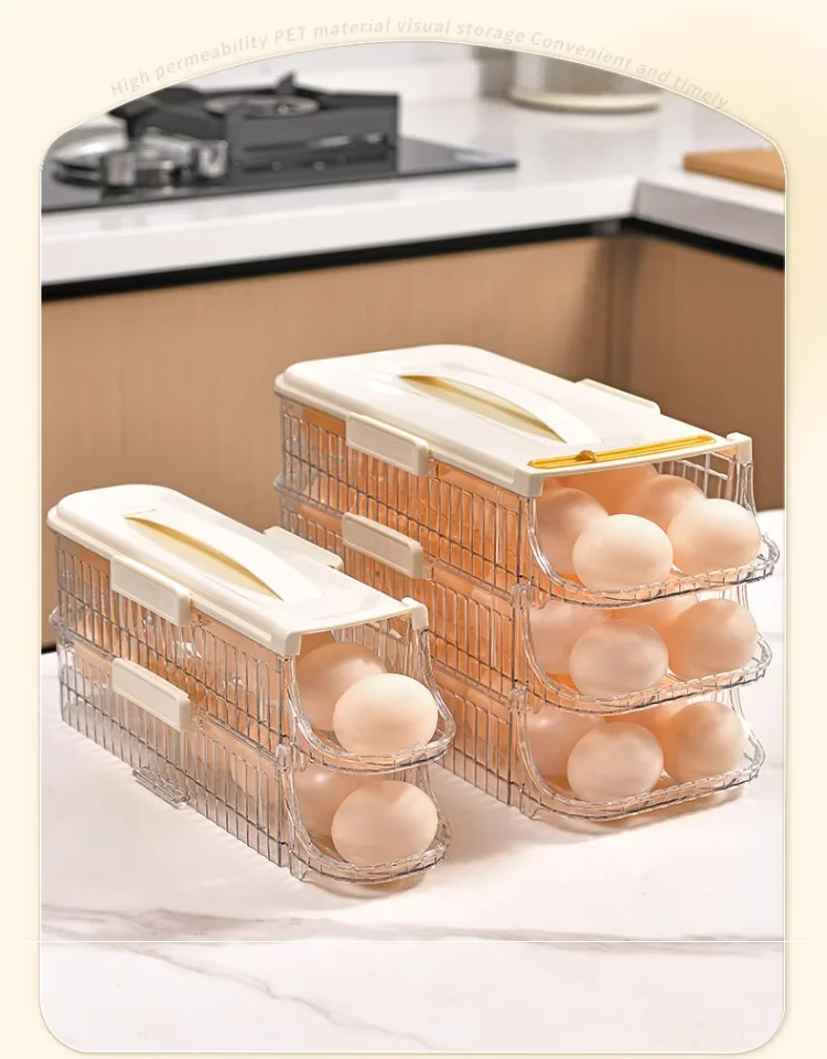 

Egg storage box Refrigerator side door storage box Get out of the egg Food grade egg rack