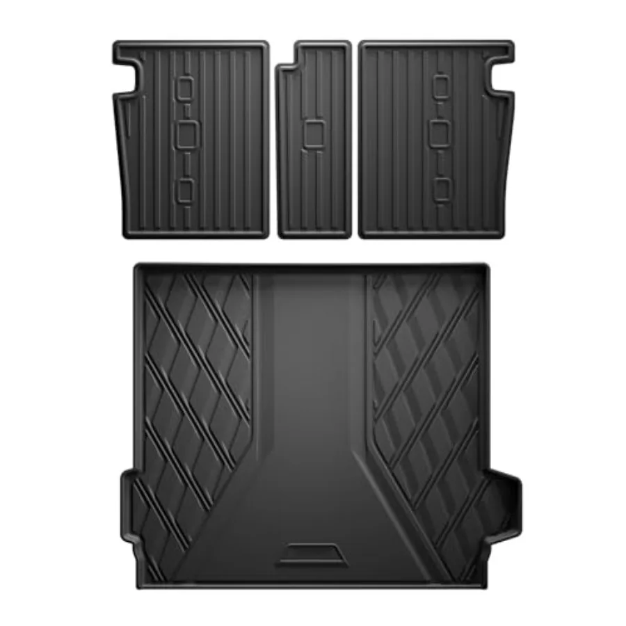 

Cargo Mat and Backrest Mat Compatible with BMW X5 2019-2026 ONLY 5 Seats Non 45e 7-Seats Models TPE All Weather Protection Car