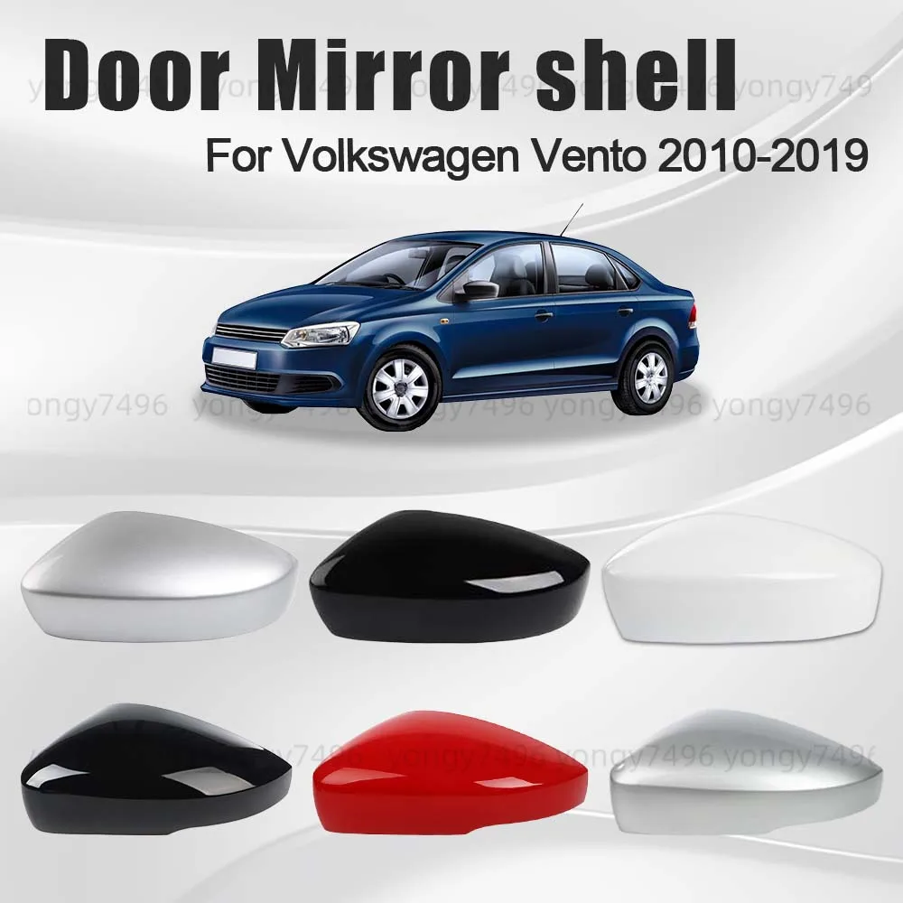 

Cars Accessories Door Mirror Shell For Volkswagen Vento 2010-2019 White Black Red Silver Car Rearview Accessories Replace