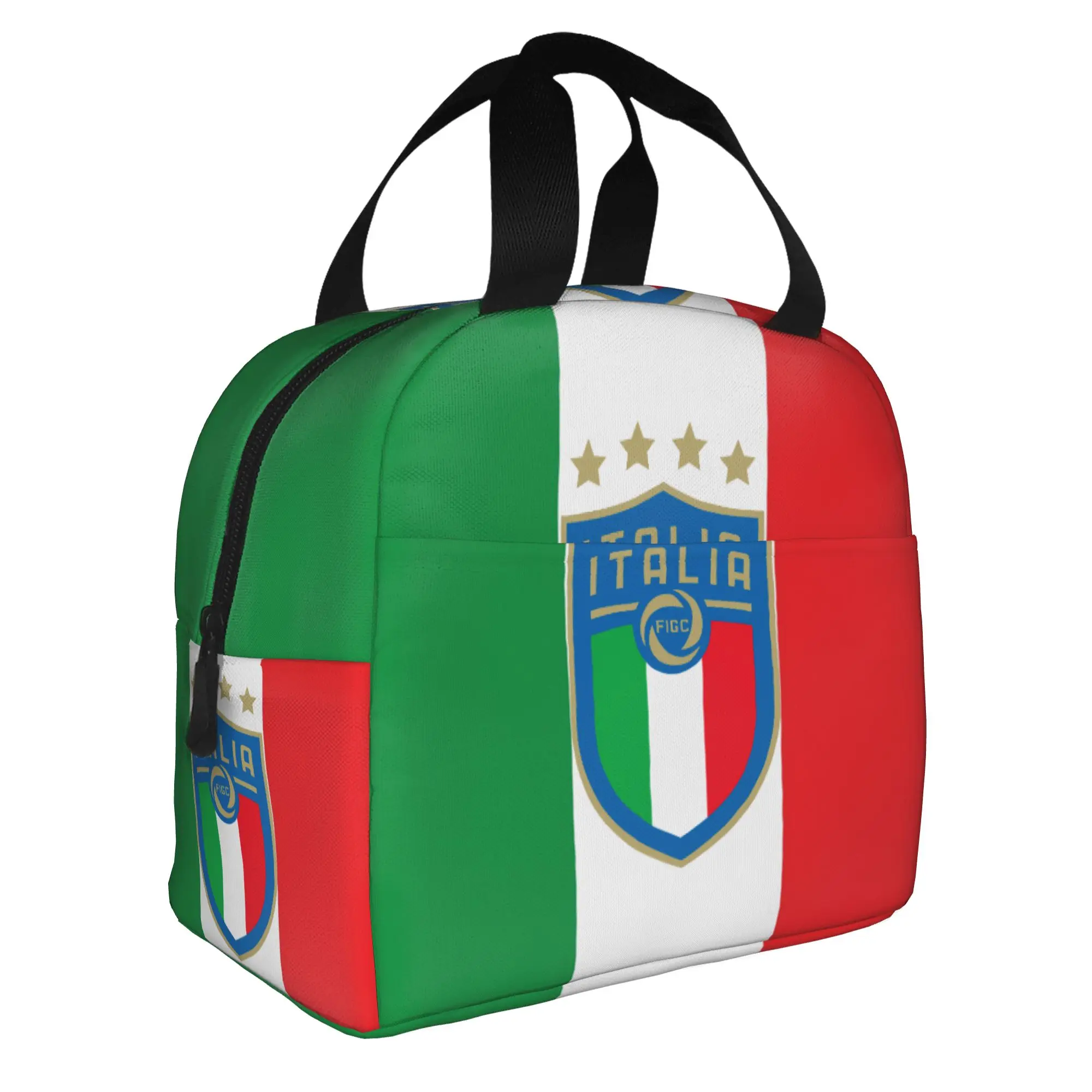 Italia Figc Bolsas térmicas para el almuerzo, para el trabajo, la escuela, regalo de fútbol italiano, caja térmica a prueba de fugas, para mujeres y hombres