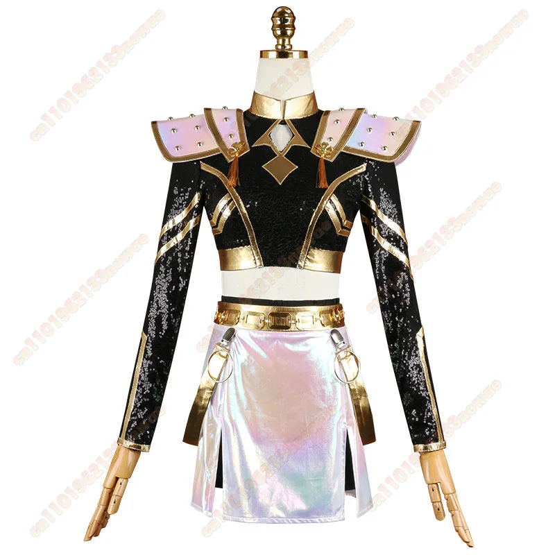 Rumi nuevo Kpop Demon Hunters disfraz Cosplay Kpop Zoey Golden Cosplay Mira Cosplay traje de escenario Halloween uniforme de juego de rol mujeres