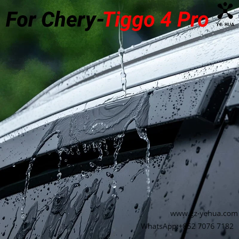 For Chery Tiggo 4 Pro 2020 2023 Car Windows Visor Rain Eyebrow Rainproof Board Automobiles Parts  Accesorios Para Auto Tools