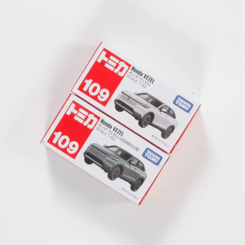 TOMY Tomica No 109 Honda Vezel Diecast Alloy Car Model Red White Box Collectible Toy for Boys Item Number 950578