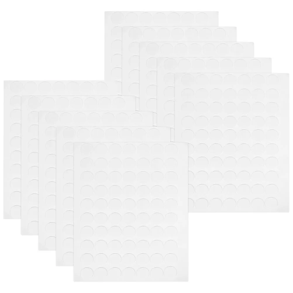 

20 Sheet Double Sided Adhesive Pads Transparent Circle Dots Stickers Balloons Home Office Industrial Easy Peel No Residue Round