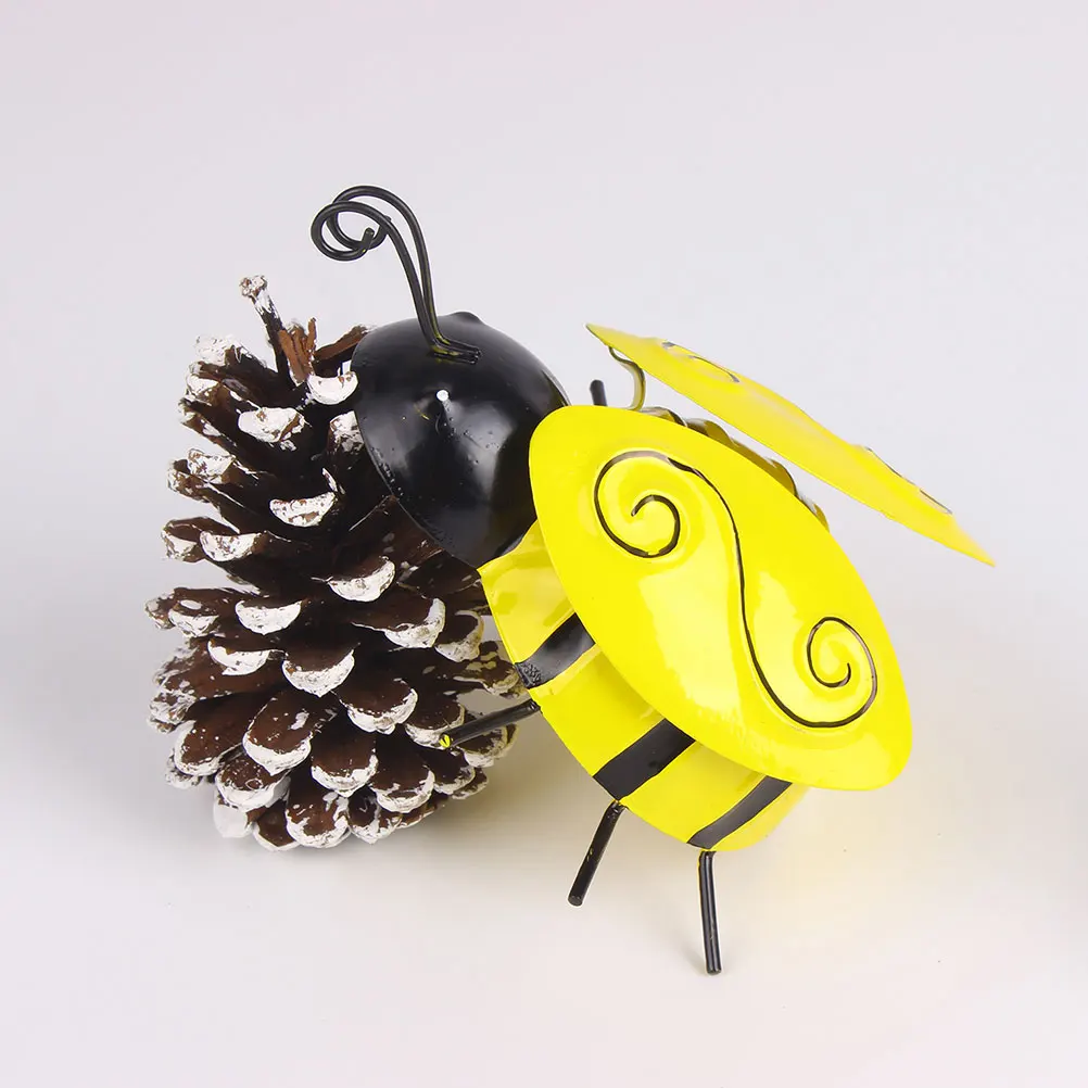 

Medium Wrought Bee Wall Decoration Fence Iron Garden Decorations Outdoor Bees Hanging