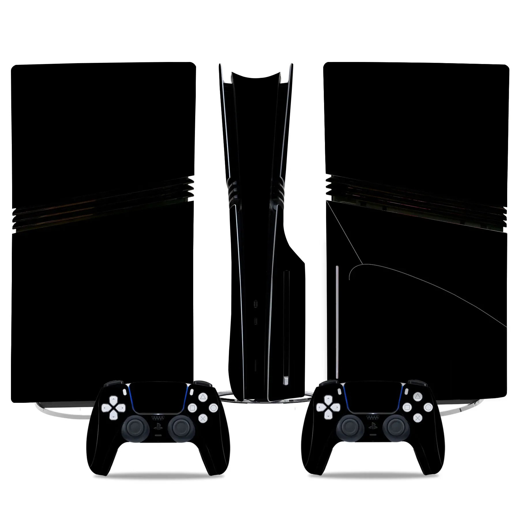 Adesivo de cor branco preto para ps5 pro disco adesivo de pele controlador skins-console & controlador decalques pele ps5 pro disco skins