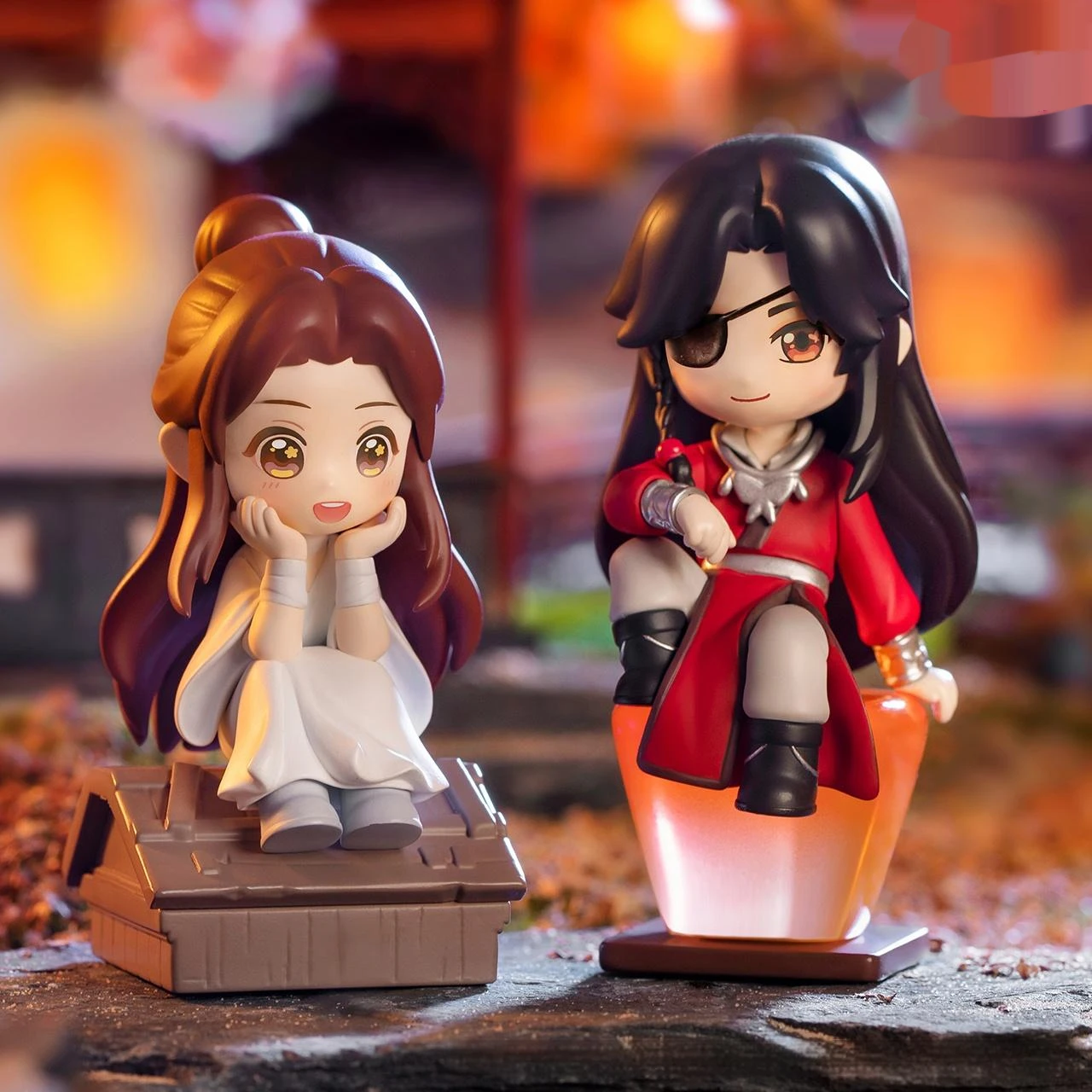 Genuine Heavenly Official Blessing Blind Box Xie Lian Hua Chneg Lucky To Meet You Series Action Figures Anime Mystery Box Toys