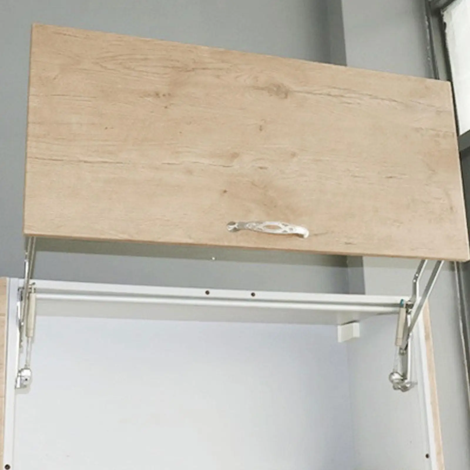 Cabinet Door Hinges Kit Simple Assembly Multifunctional with Slow Closing Kitchen Mechanism Hinges for Bedroom Pneumatic Arm